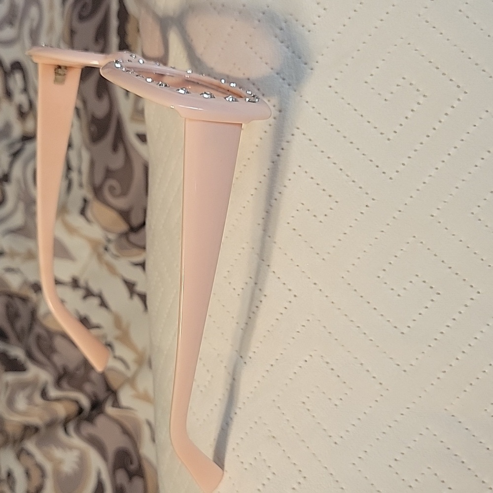 Funky Pink Rhinestone Sunglasses - Picture 2 of 4